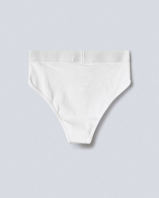 Slip sgambato a vita alta in Costina con Elastico