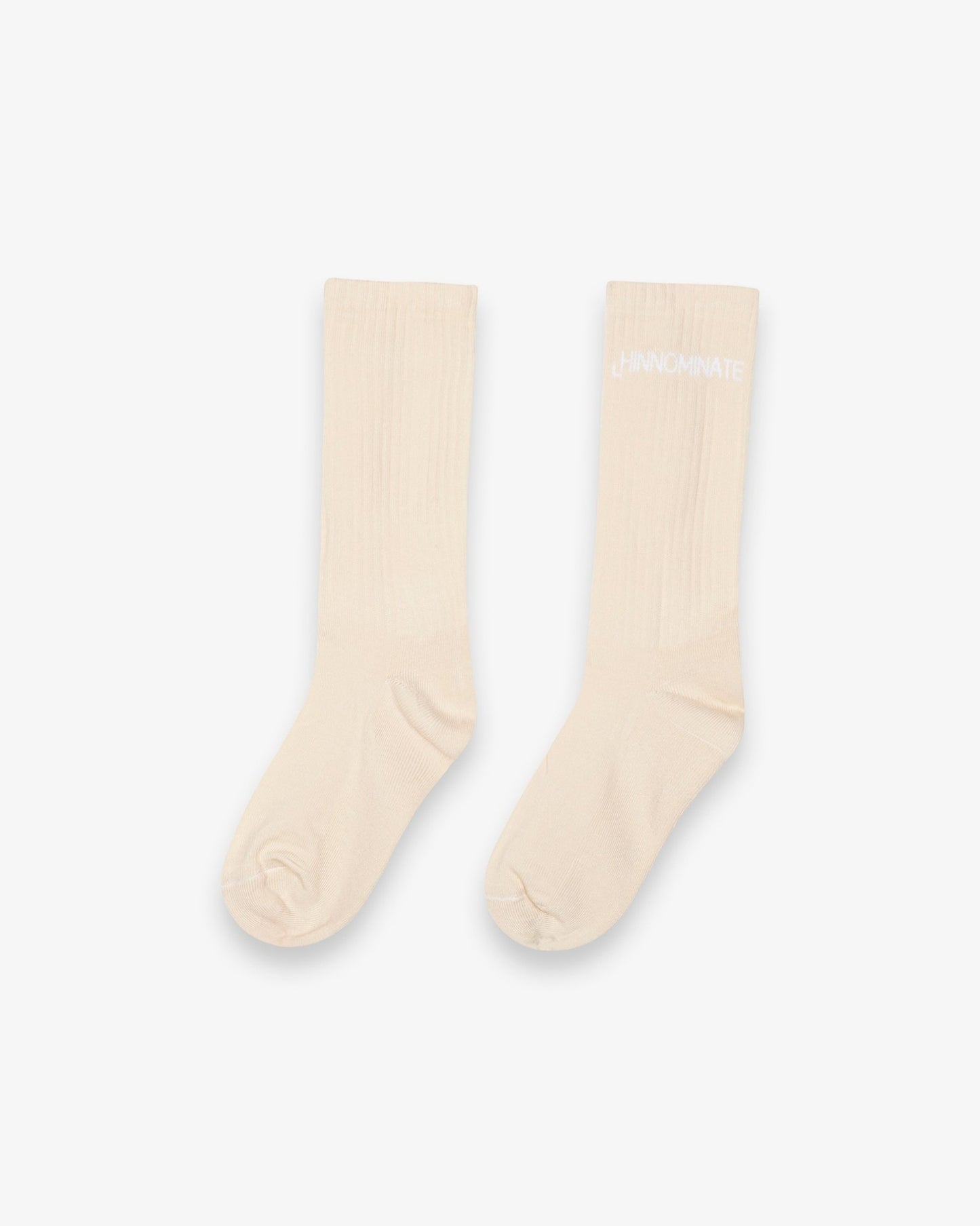 Calza con intarsio in orizzontale Nude