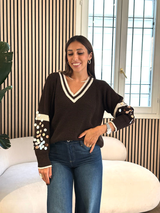 Maglione paillettes