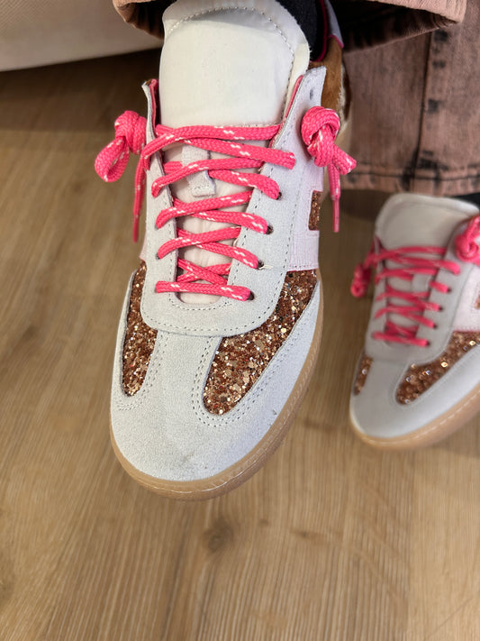 Sneakers vera pelle multicolor