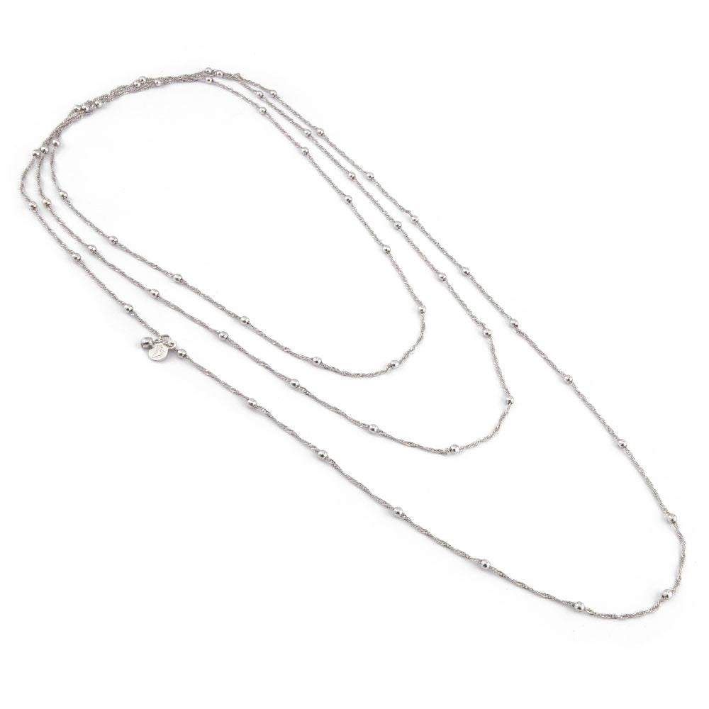 Collana 1 filo catene sfere