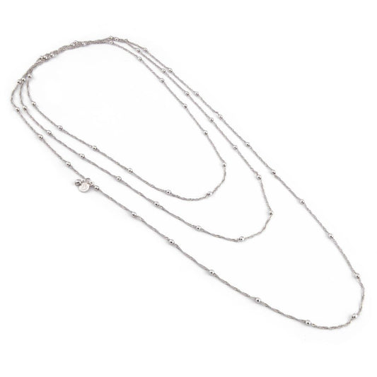 Collana 1 filo catene sfere