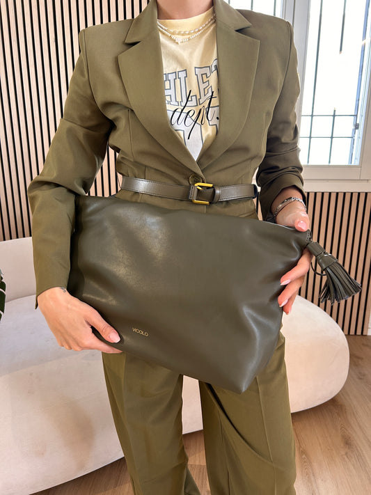 Borsa Tassel Bag militare