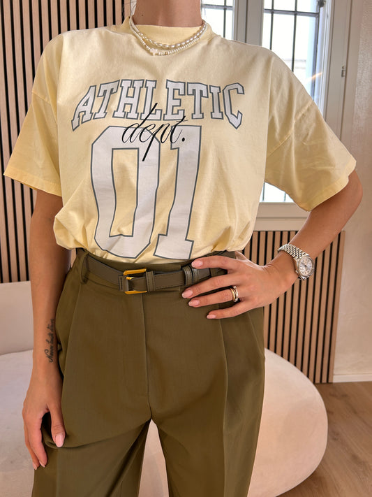 T-shirt Athletic giallo