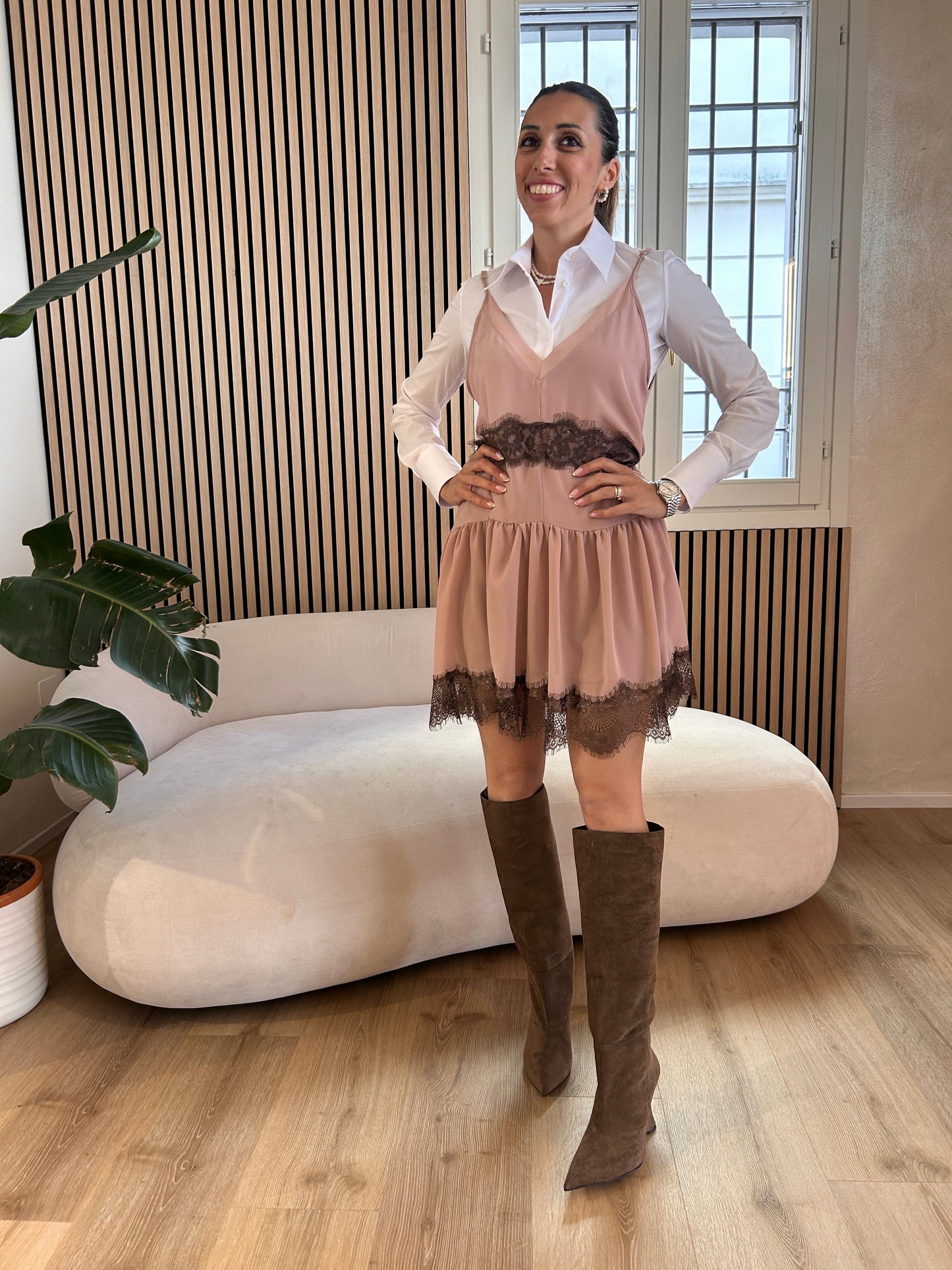Mini abito sottoveste