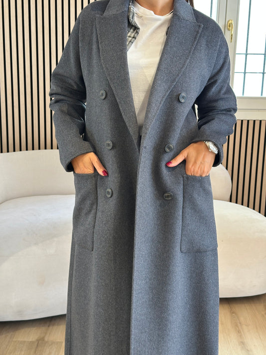 Cappotto doppiopetto handmade grigio