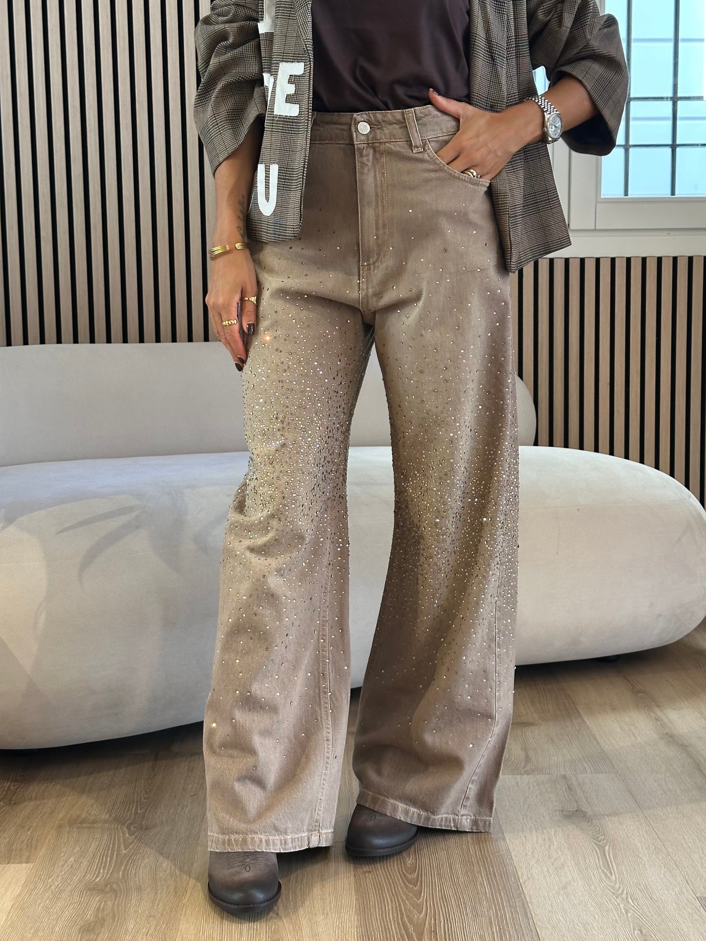 Jeans amelie strass
