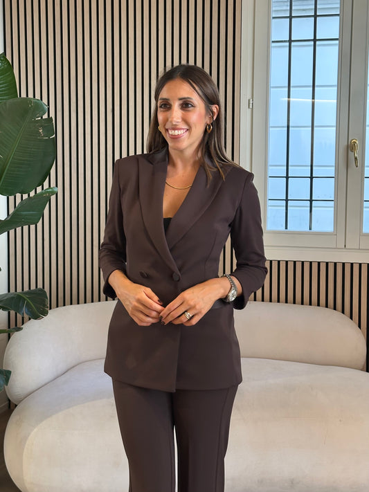 Giacca doppiopetto moro