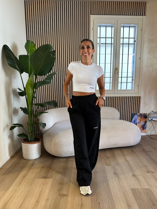 Pantalone palazzo a vita alta