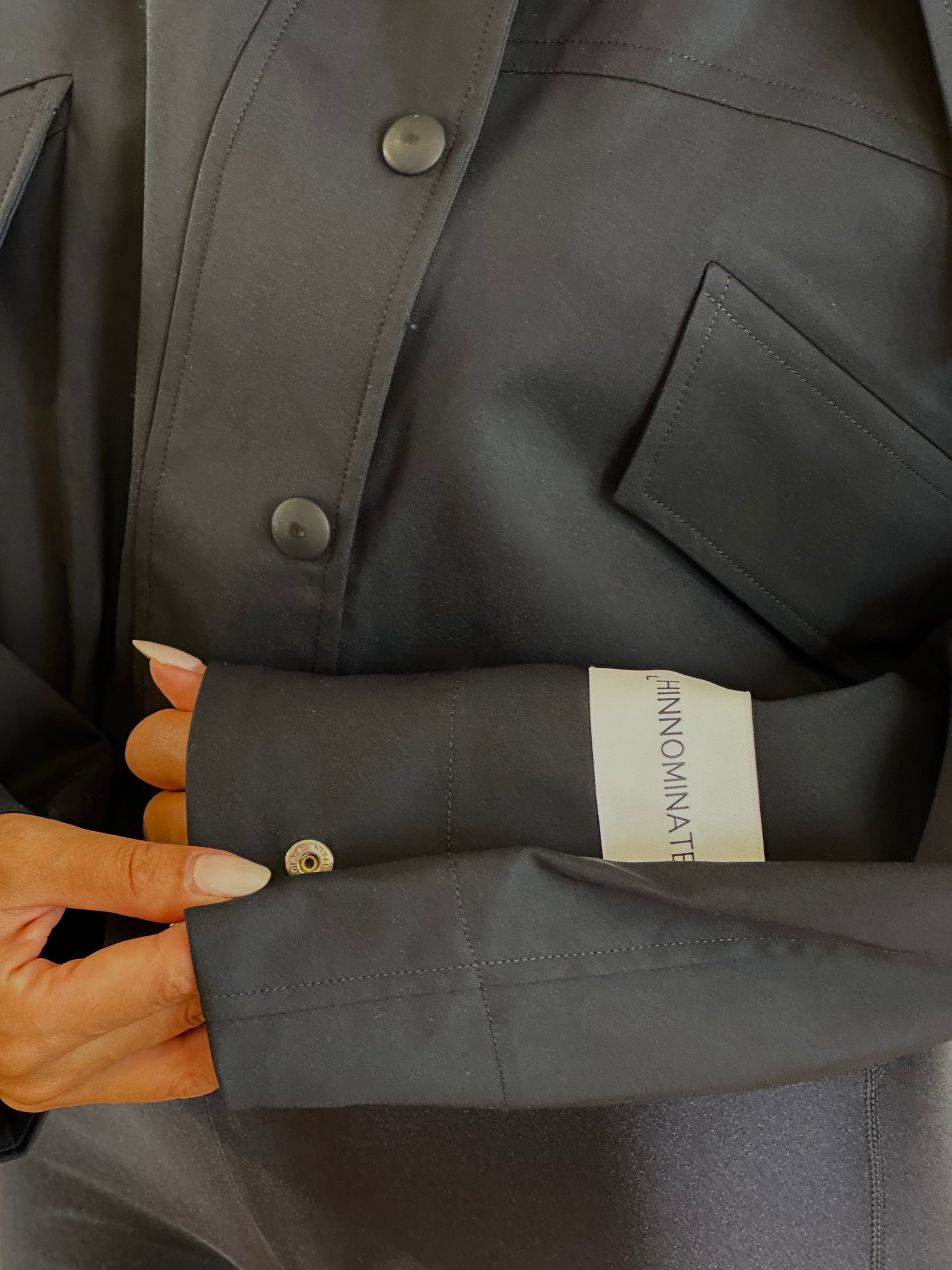 Giubbino in cotone tecnico full zip