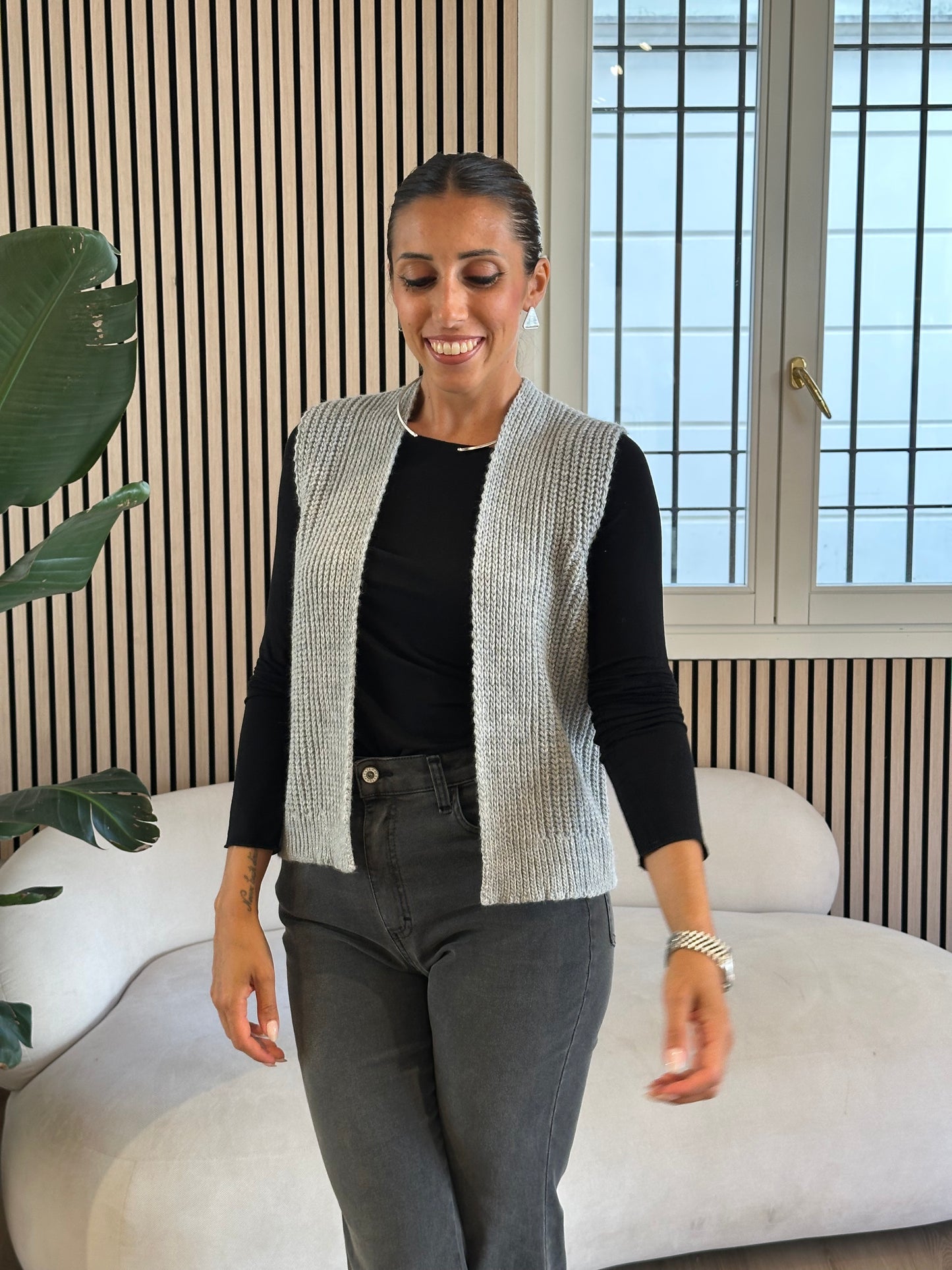 Gilet lavorato a maglia