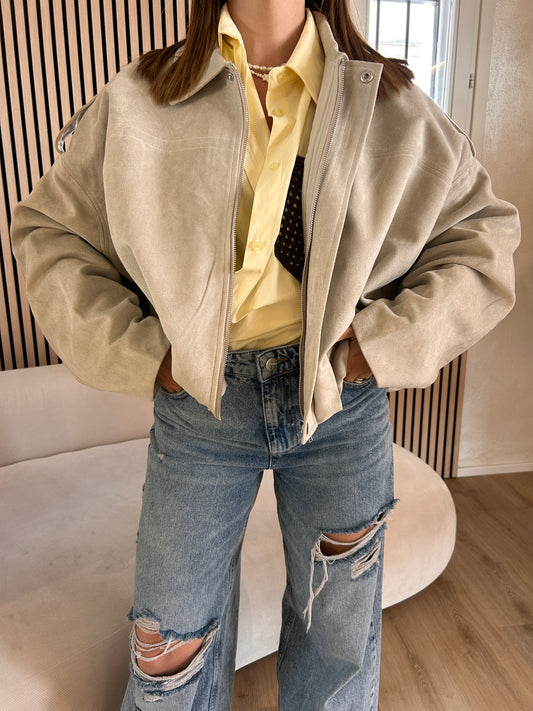 Bomber eco dainetto ecru