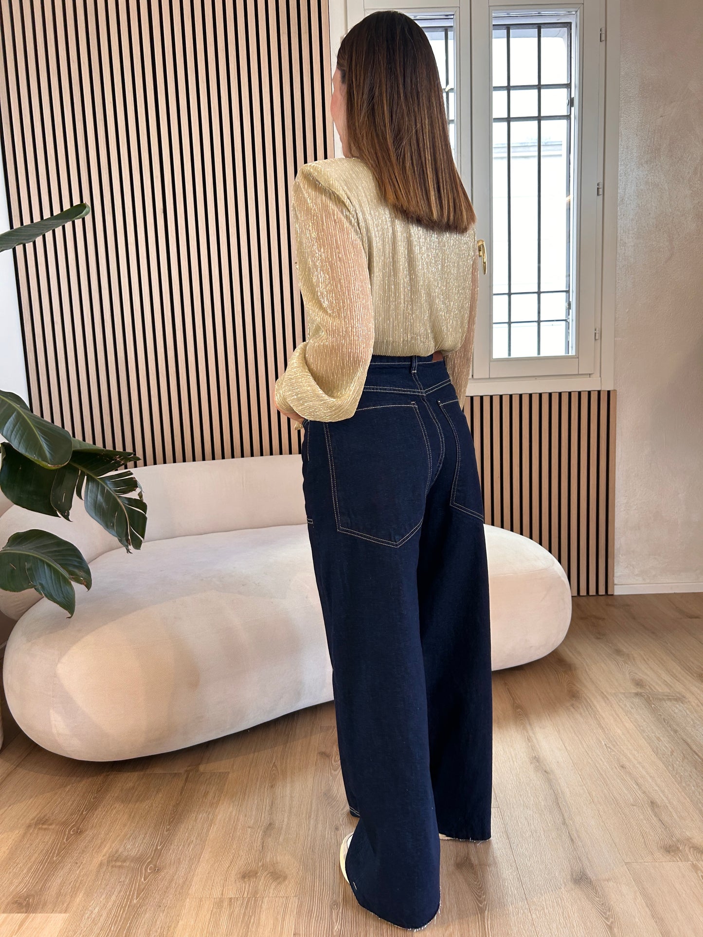 Camicia fiocco oro