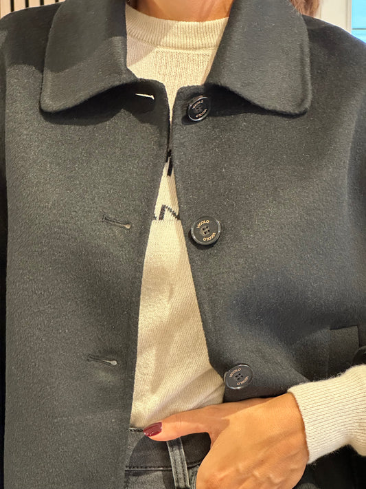 Cappotto outdoor corto nero