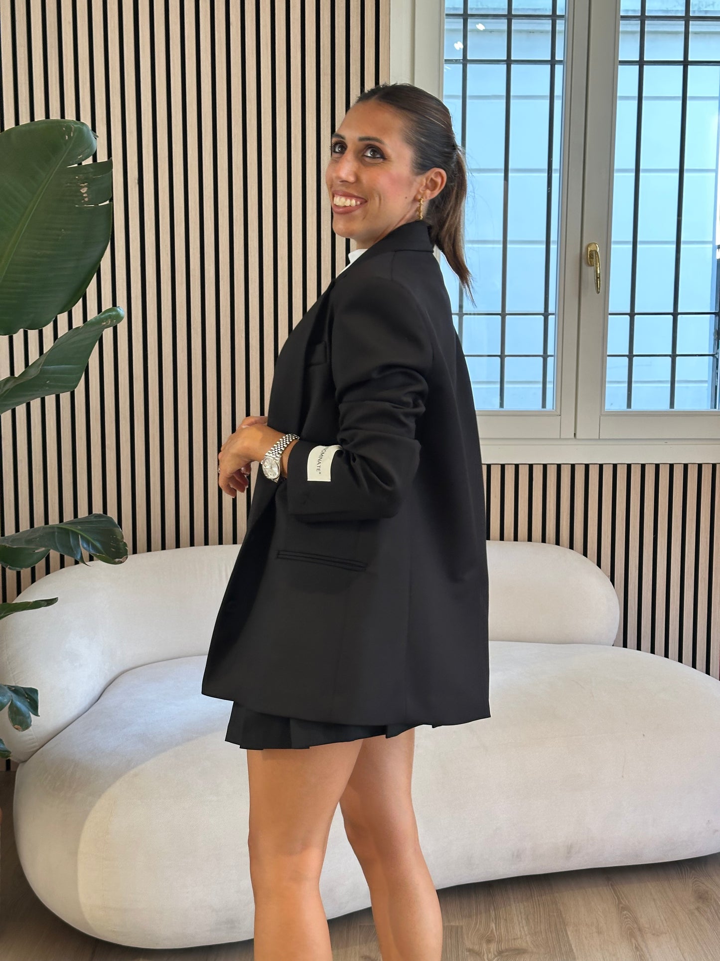 Giacca fit regular con spalline