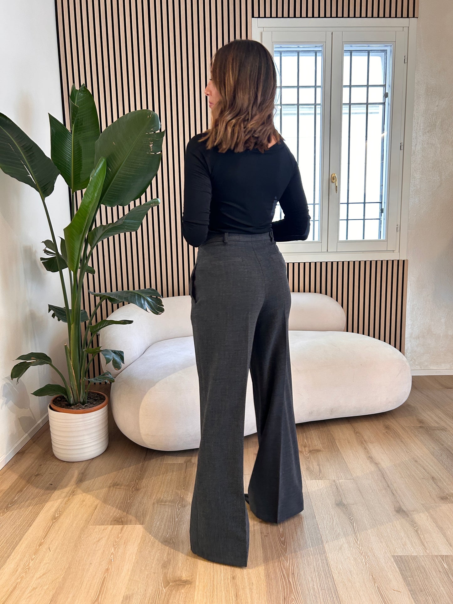 Pantalone grigio mélange