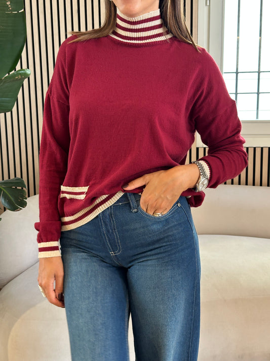 Dolcevita righe bicolor