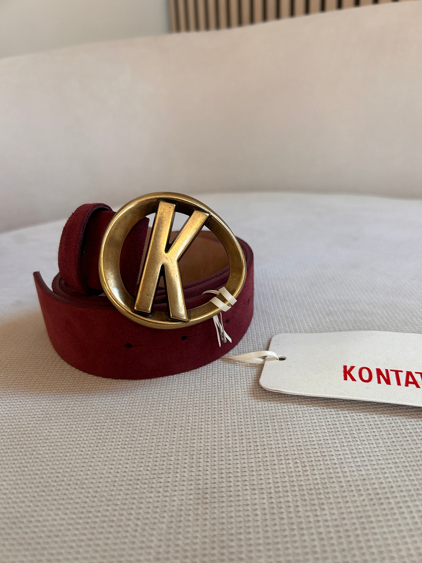Cintura logo k camoscio
