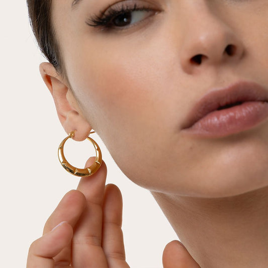 Orecchini hoops bamboo