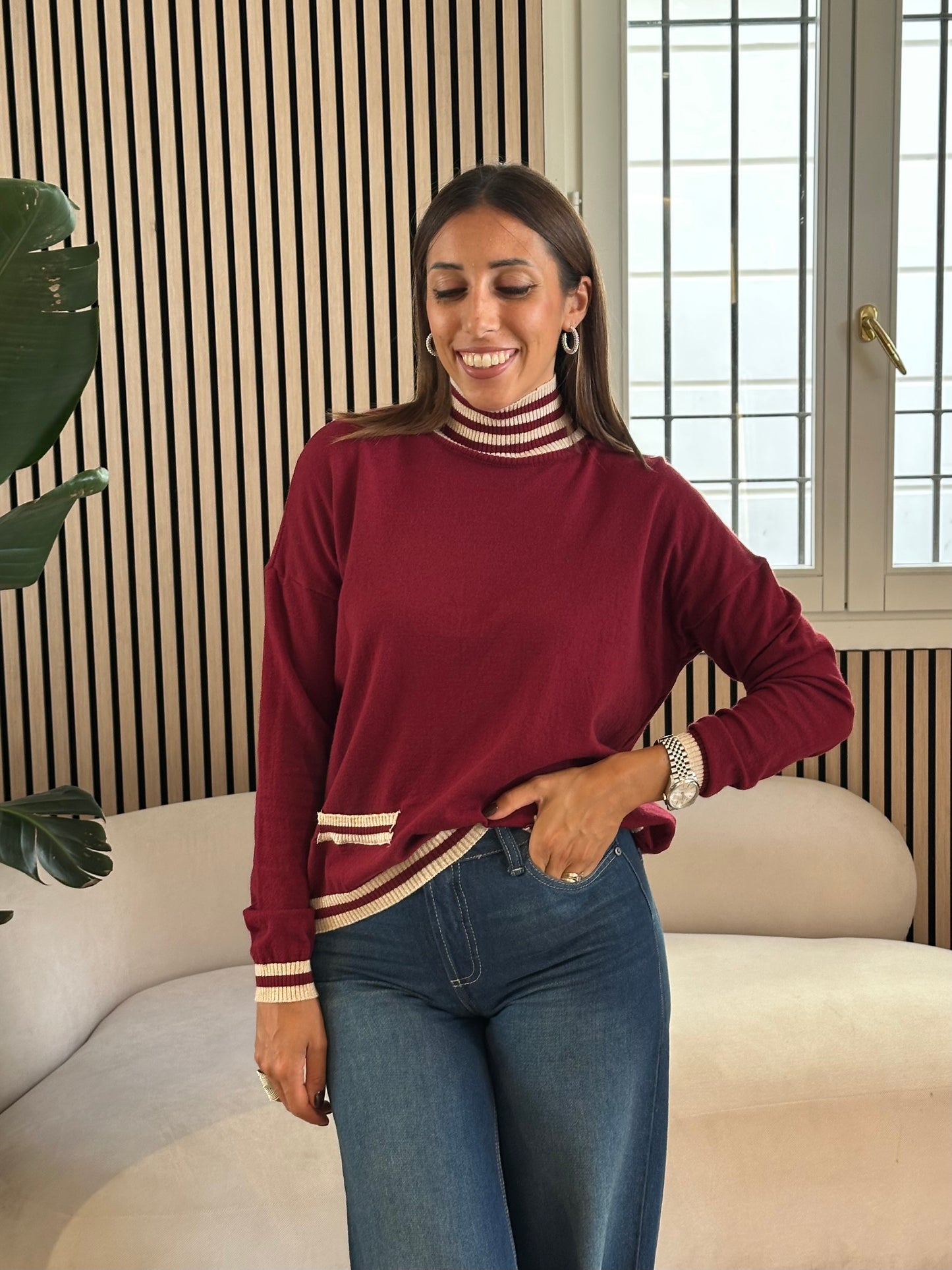 Dolcevita righe bicolor