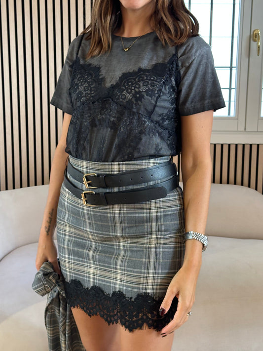 T-Shirt+Top in pizzo