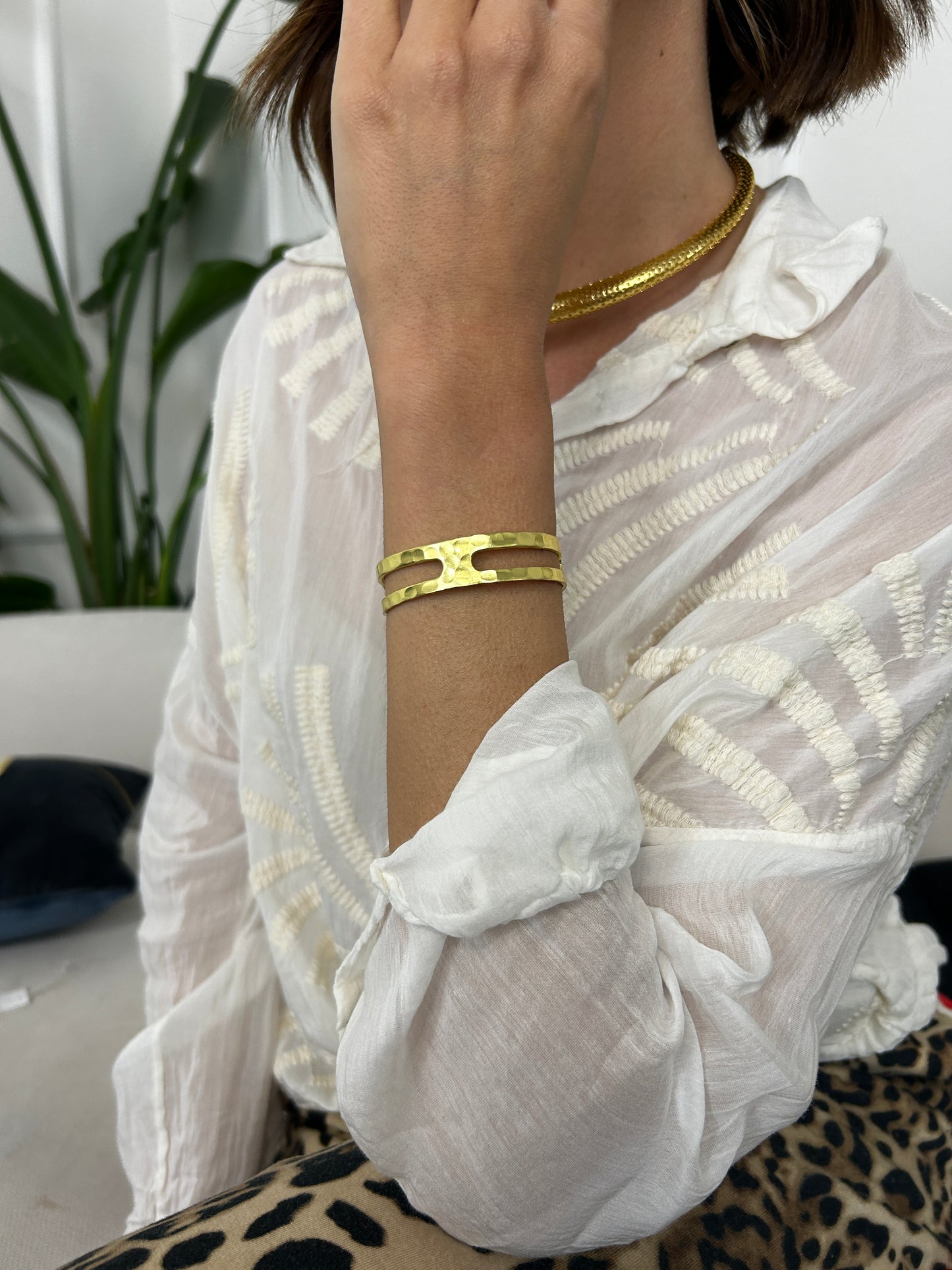 Bracciale fascia media battuta