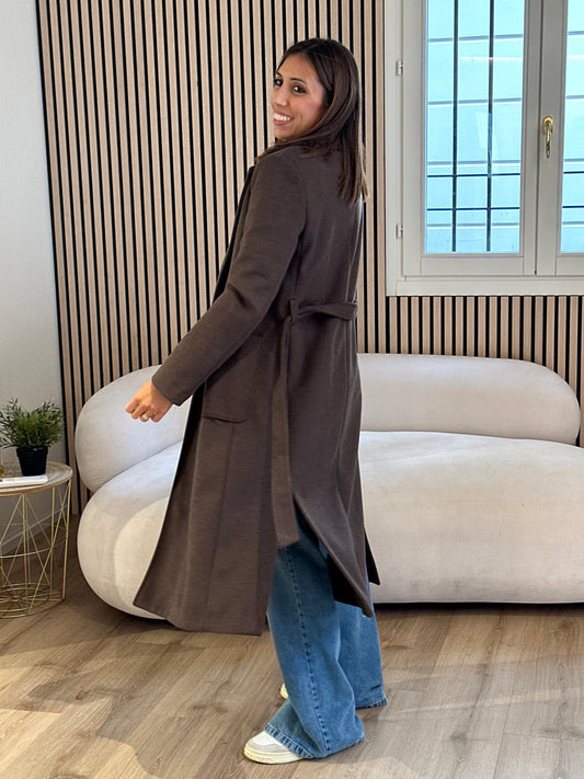 Cappotto lungo moro