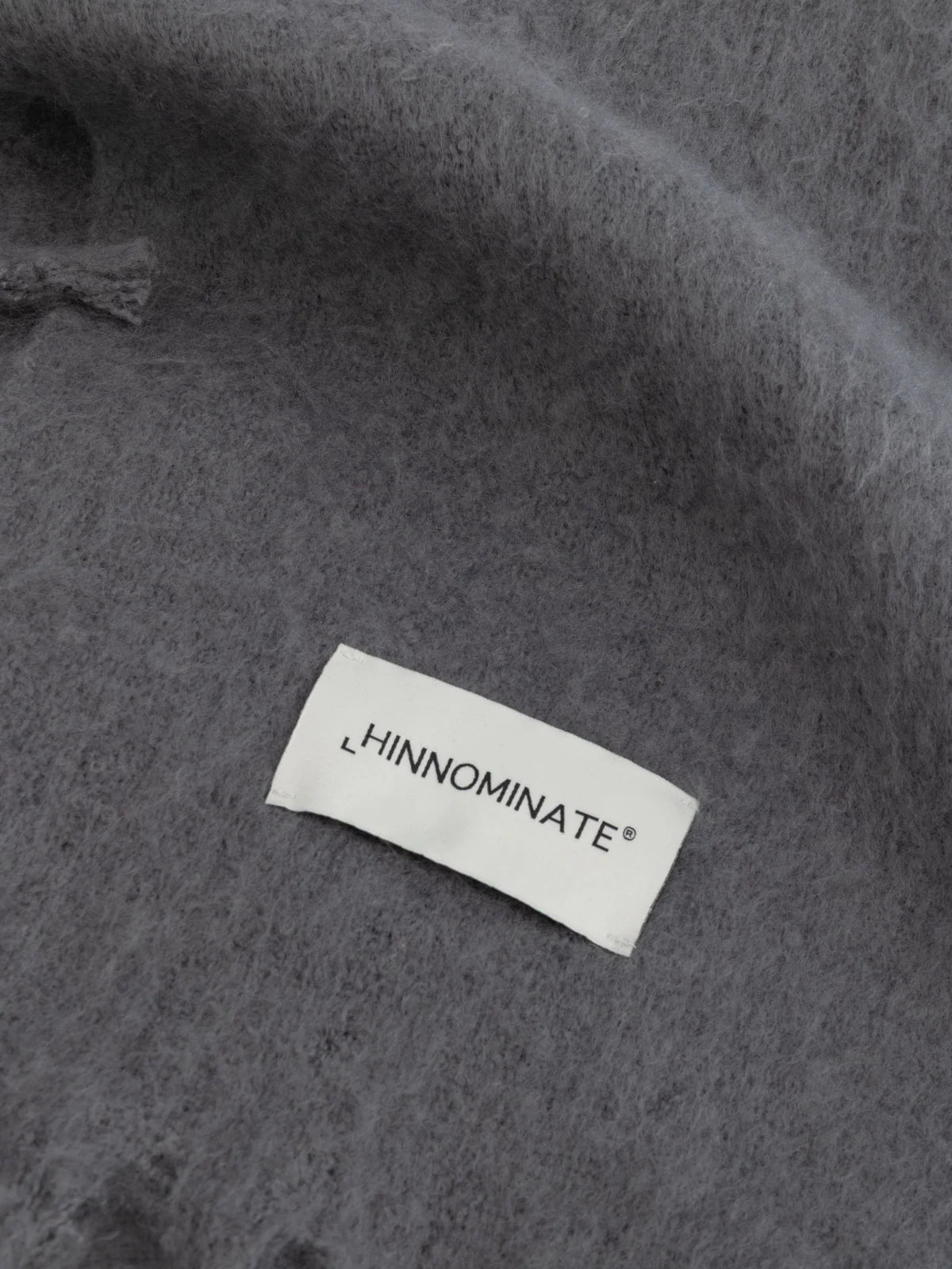 Sciarpa in maglia grigio mélange