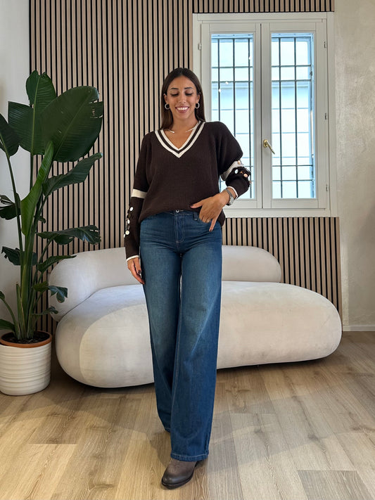 Jeans tela Tencel blu denim