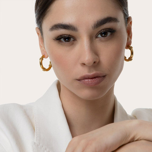 Orecchini c hoop tubolari