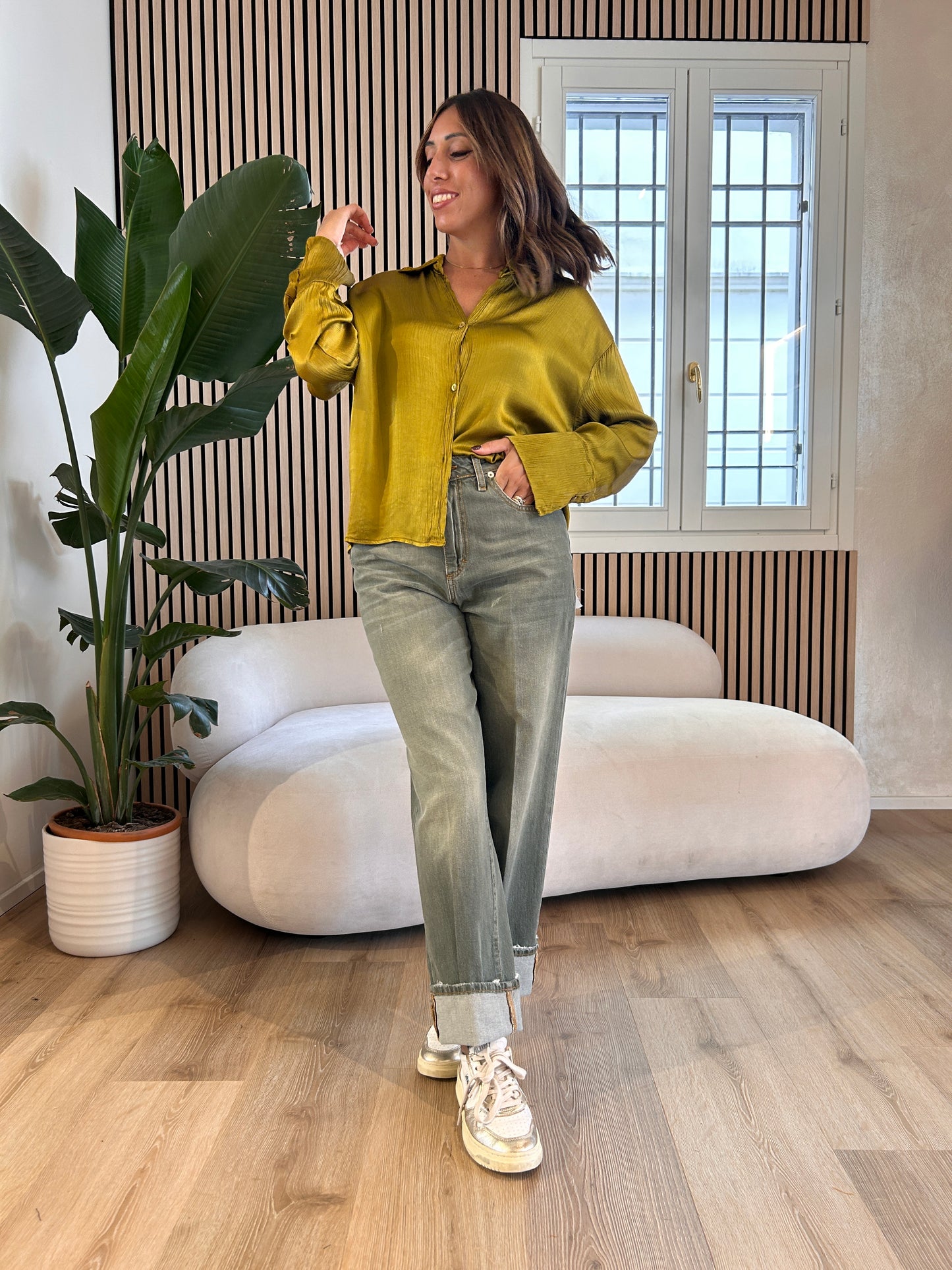 Jeans Mandy militare
