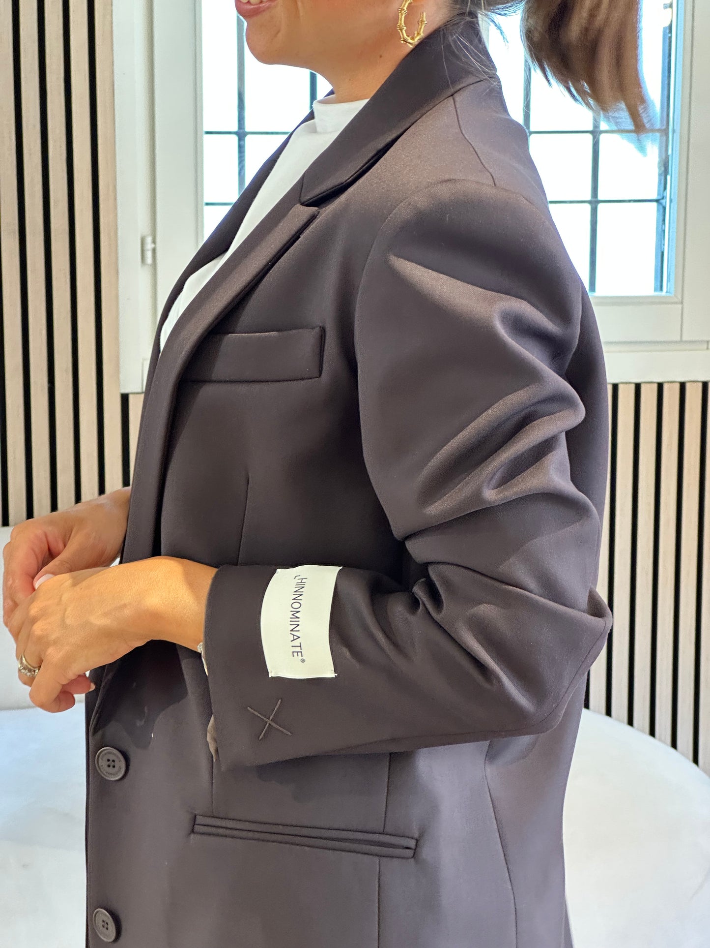 Giacca fit regular con spalline