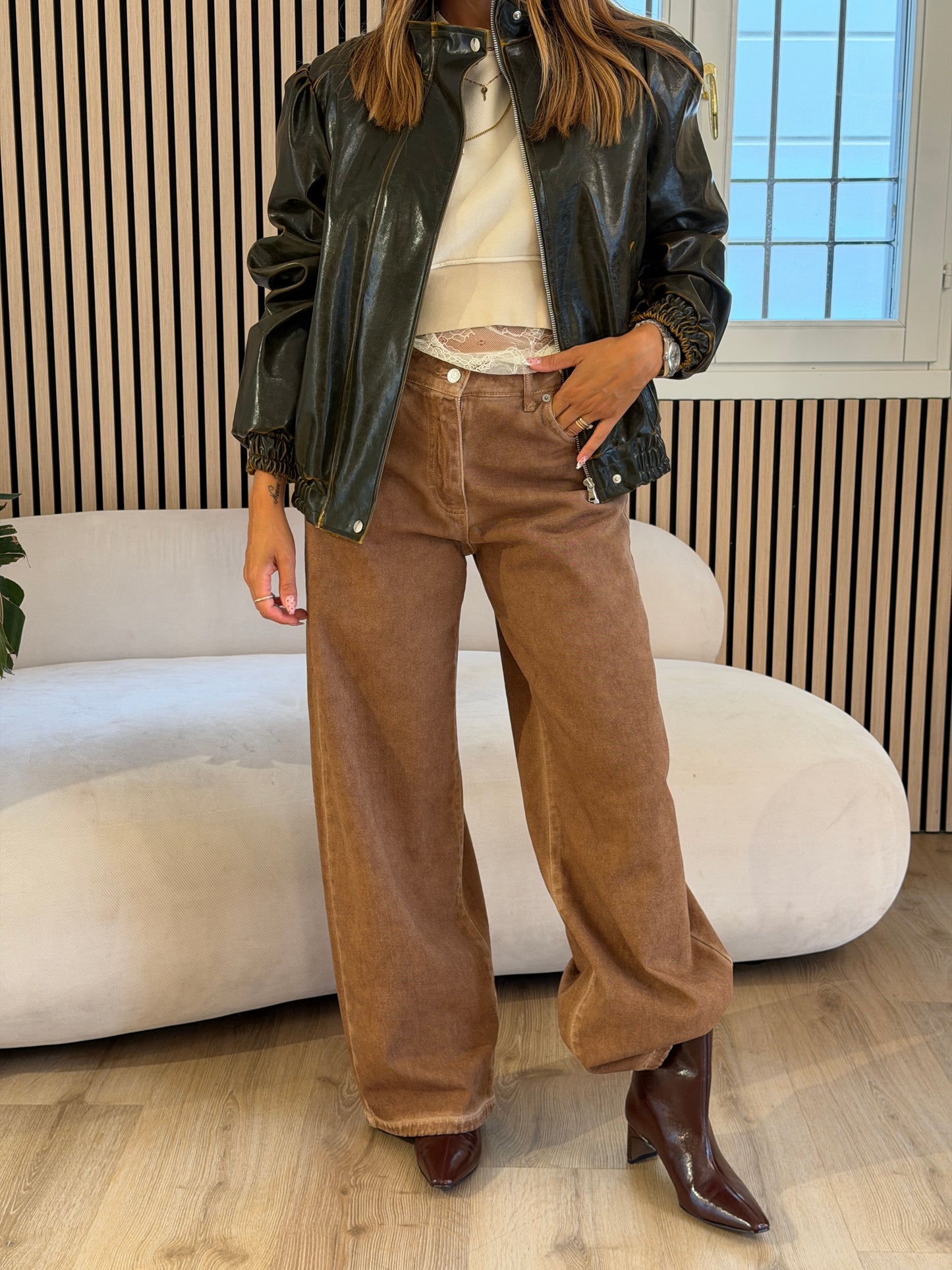 Jeans Bella cammello