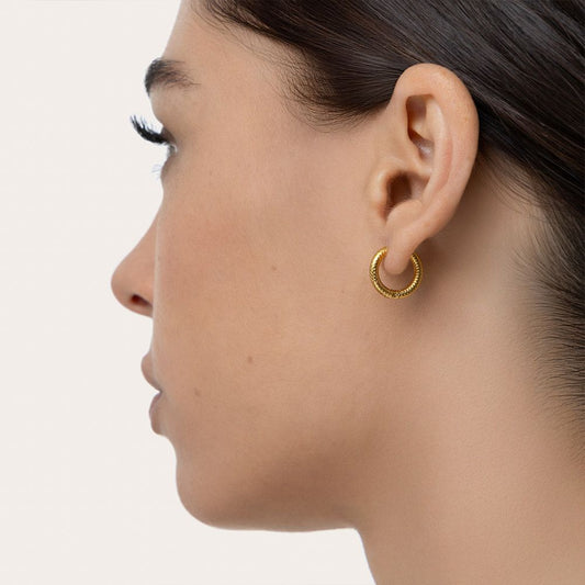 Orecchini hoops serpente mini