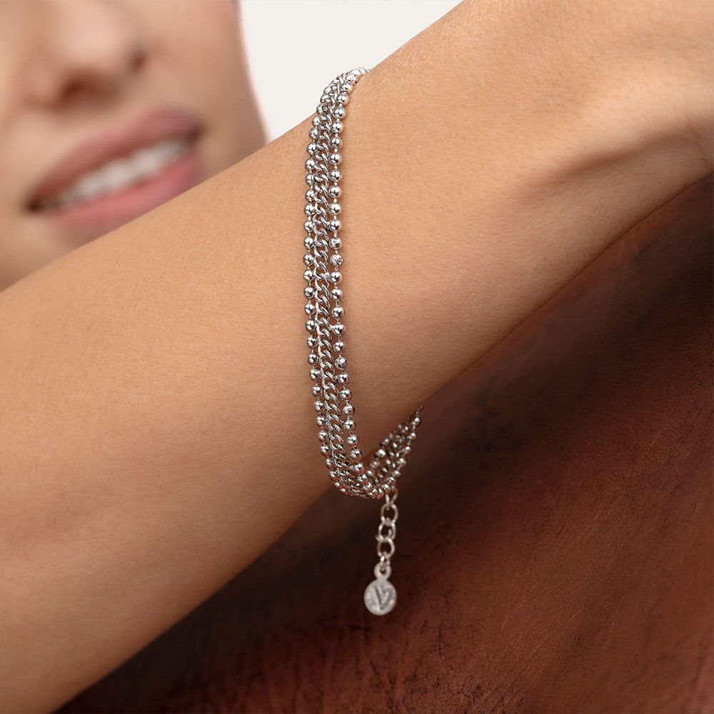 Bracciale catena pizzo