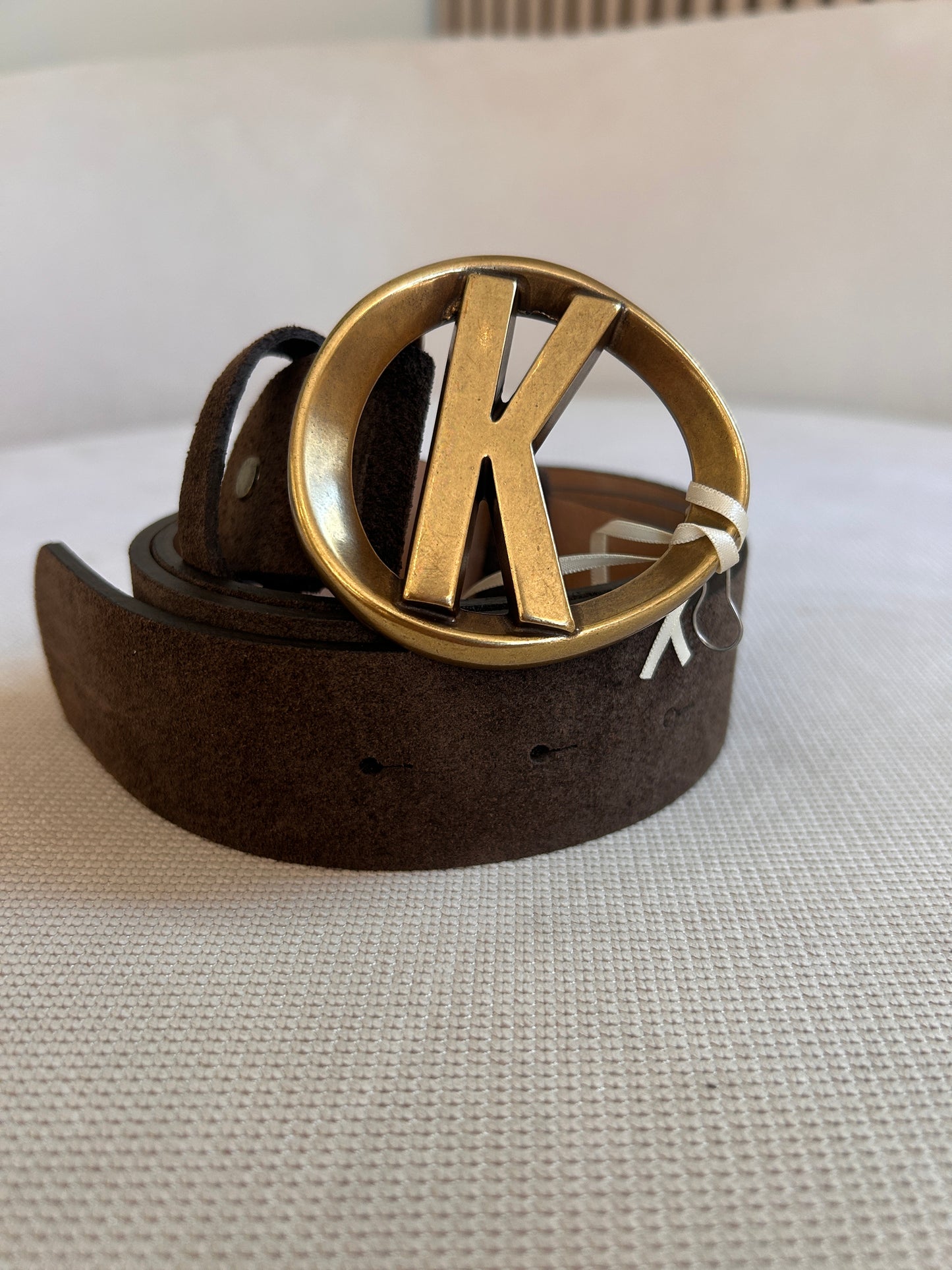 Cintura logo k camoscio