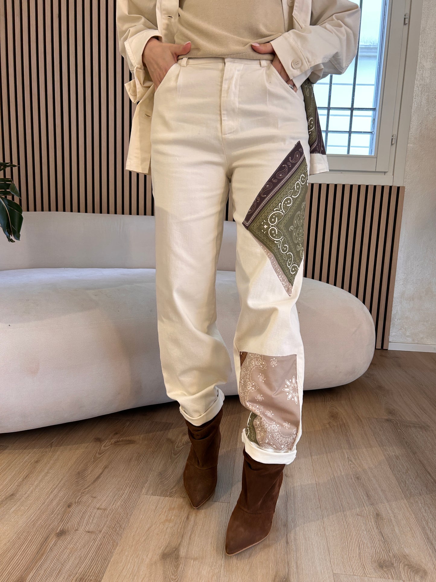 Pantalone patch bandana