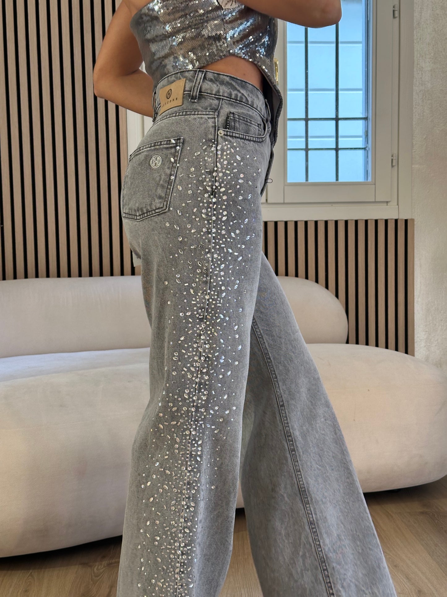 Jeans Tokyo paillettes