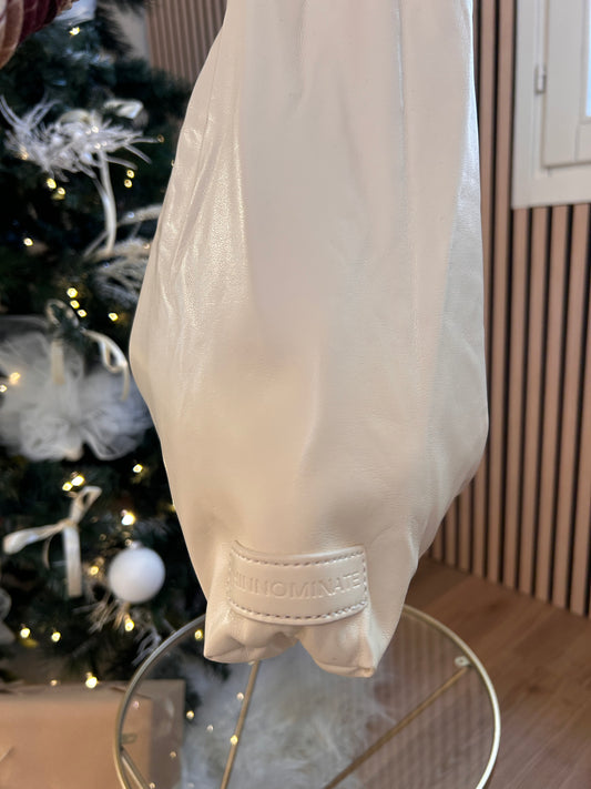 Borsa media ecopelle burro