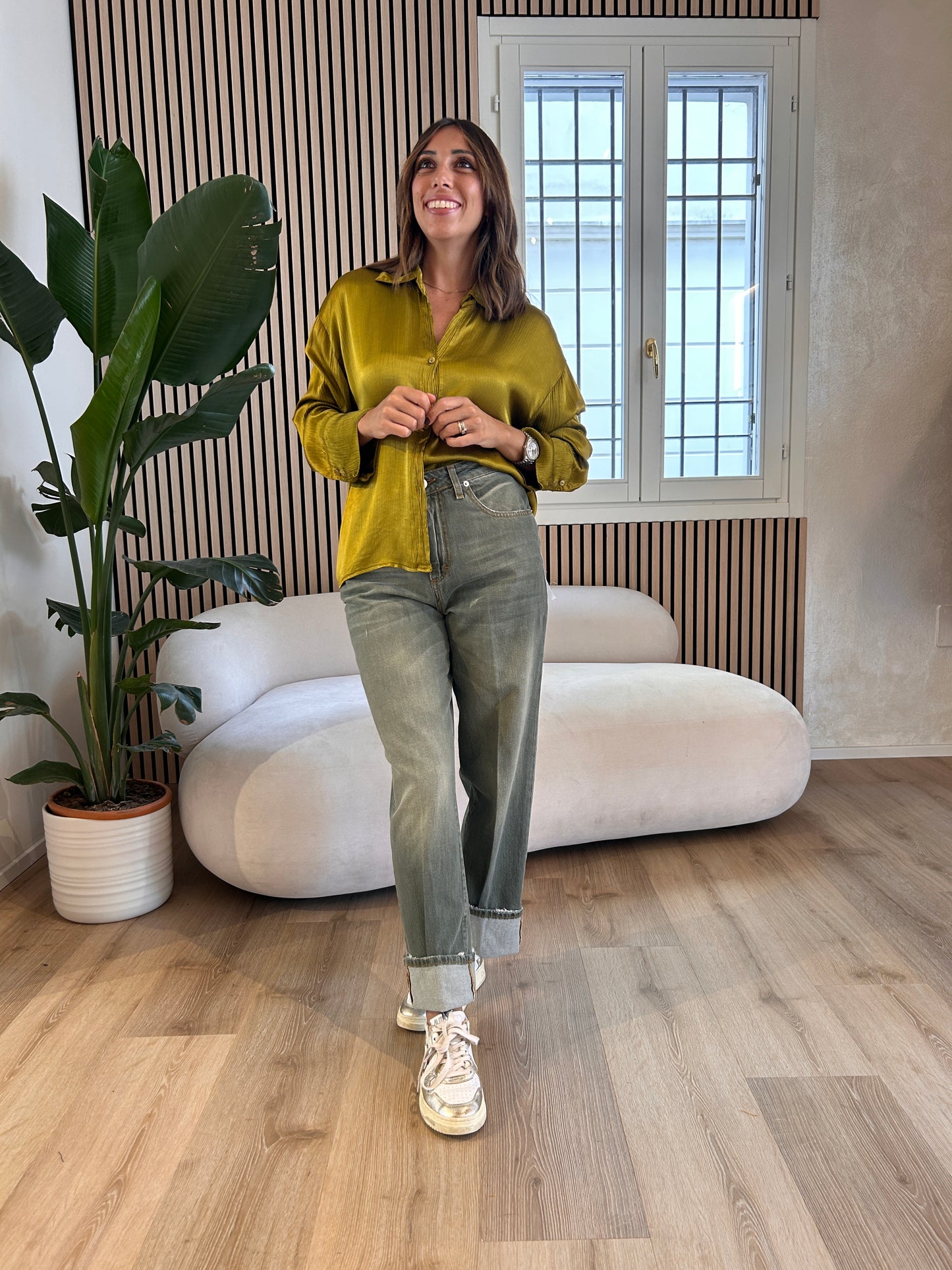 Jeans Mandy militare