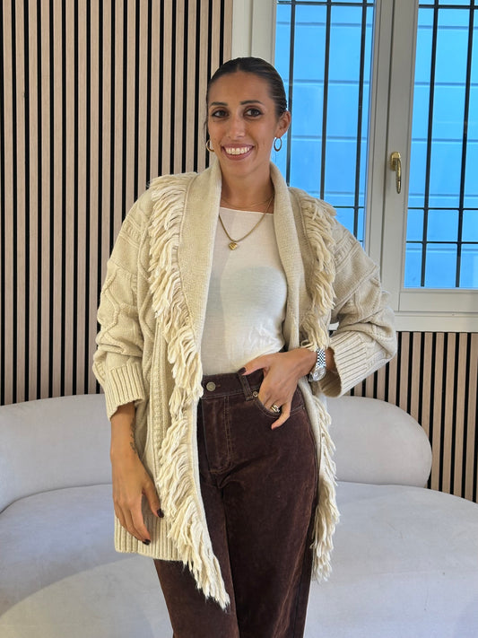 Cardigan frange