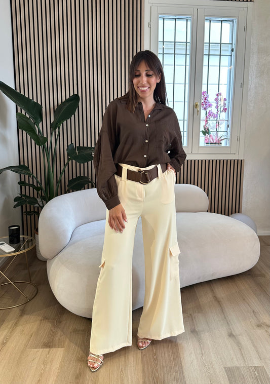 Pantalone cargo cintura
