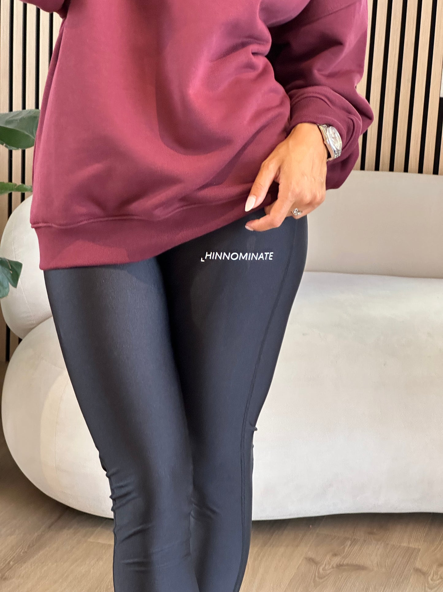 Leggins in lycra a vita alta
