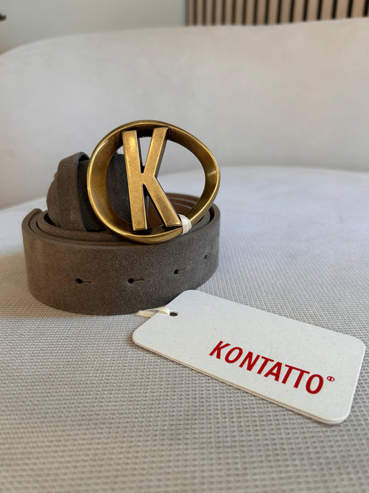 Cintura logo k camoscio