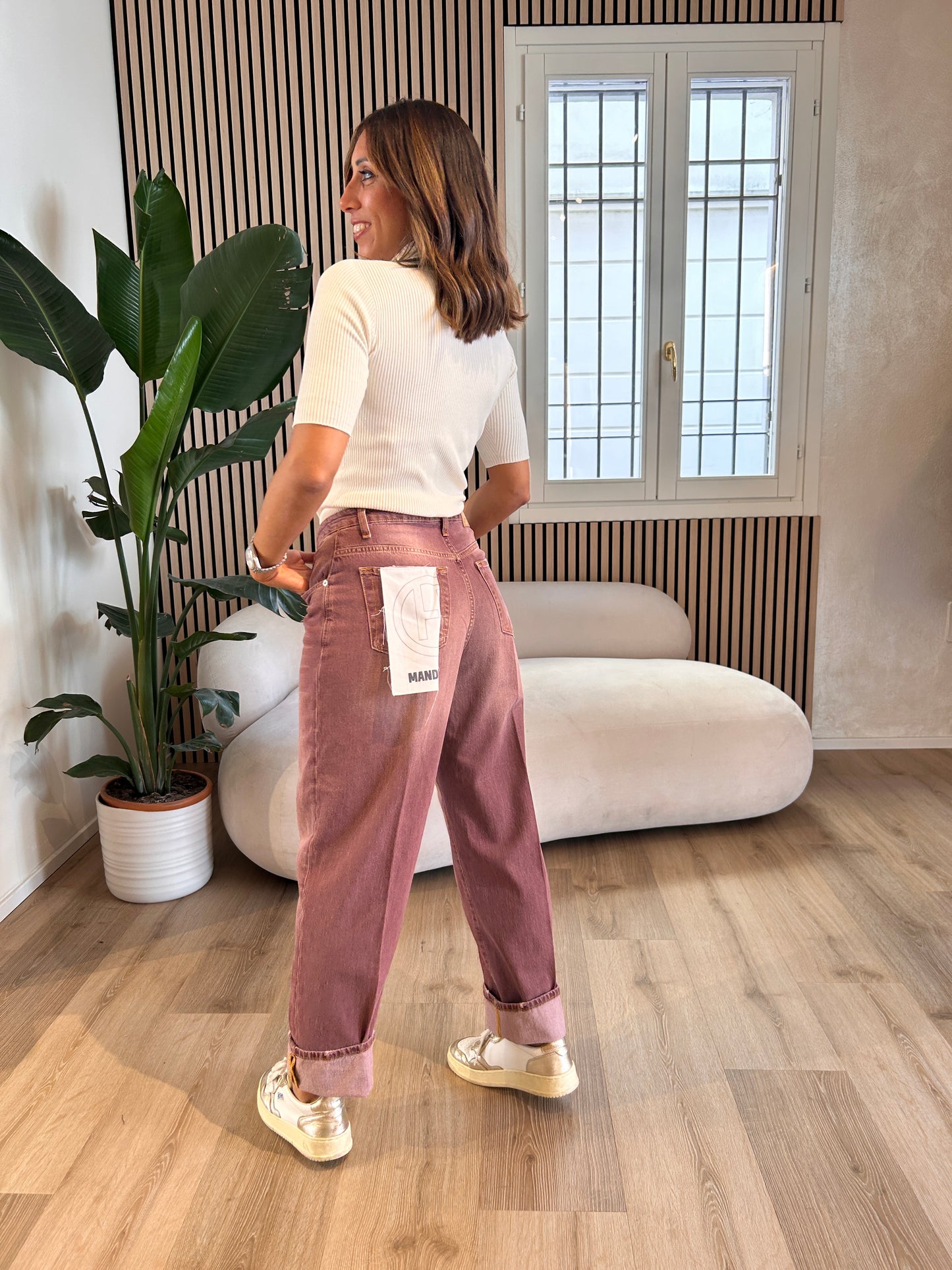 Jeans Mandy bordeaux