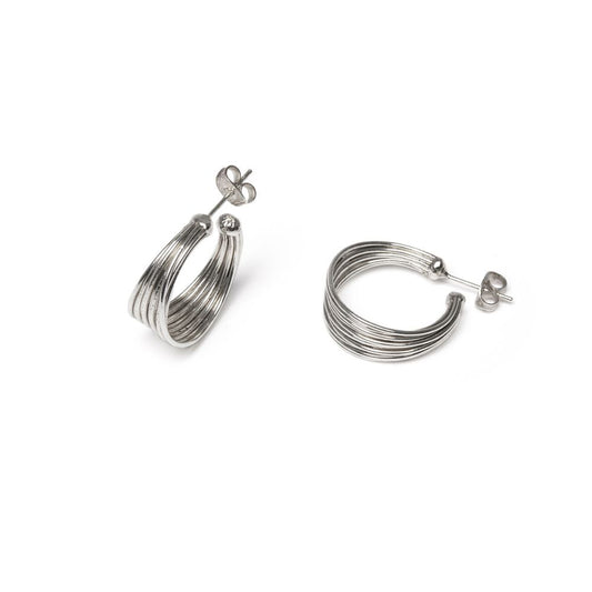 Orecchini cerchio piccolo multi fili