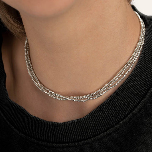 Girocollo 3 fili mix