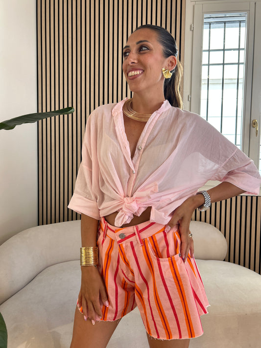 Camicia voile Rose