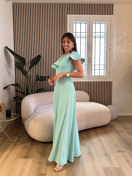 Abito monospalla spacco