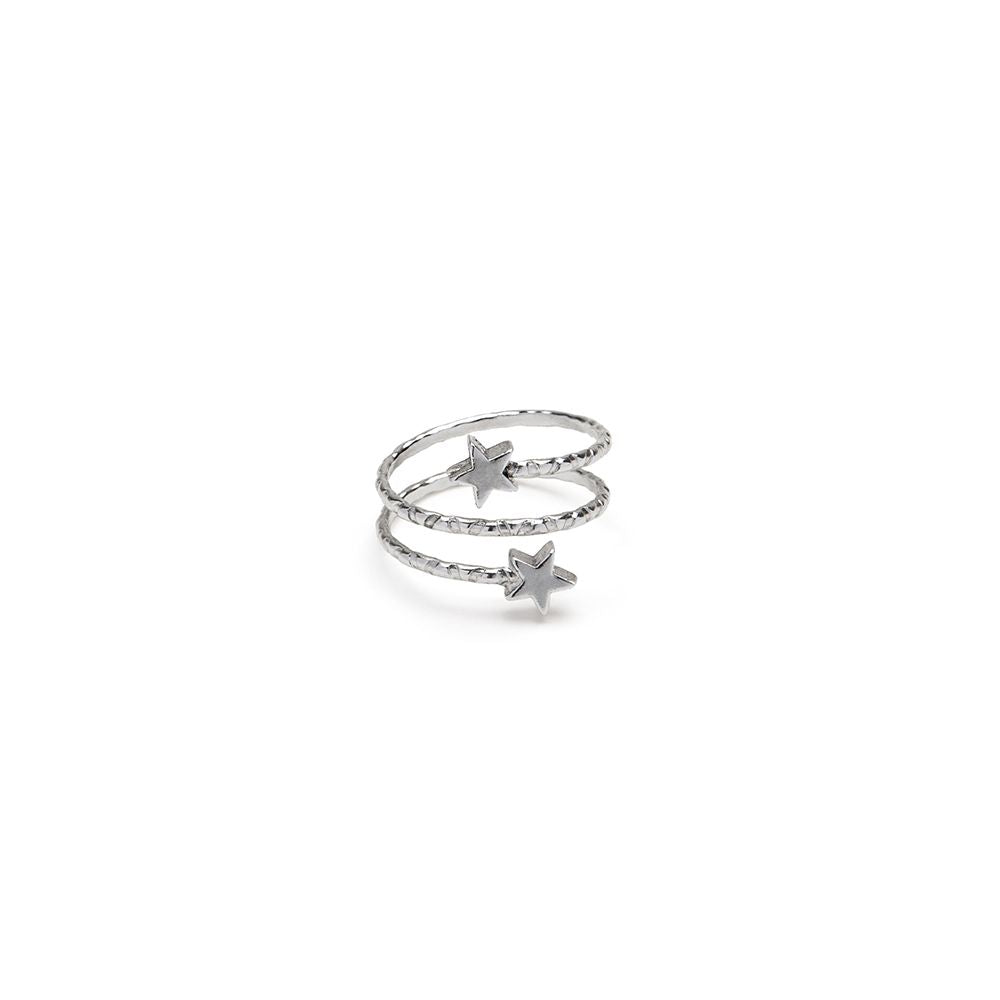 Anello 2 giri stelle